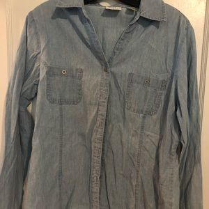 Long Sleeve Jean Shirt